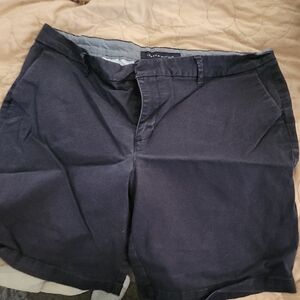 Tommy Hilfiger Dark Blue Flat Front Shorts